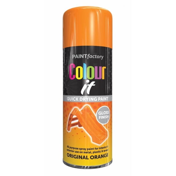 Paint Factory Orange Gloss Spray Paint 400 ml