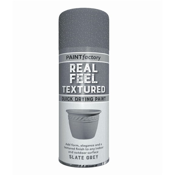 Paint Factory Real Feel Textured Spray Paint Slate Grey 400 ml