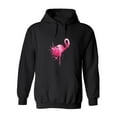 thumbnail image 1 of Paint Flamingo Hoodie Men -SPIdeals Designs, Male Large, 1 of 4