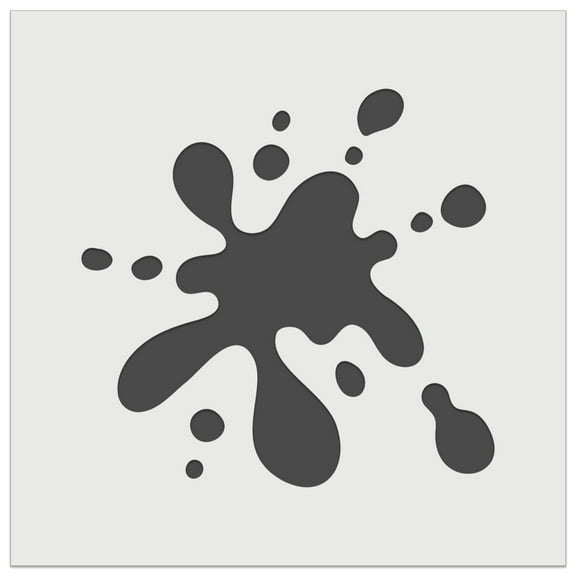 Paint Ink Blood Spatter Splat Drip DIY Cookie Wall Craft Stencil - 3.5 Inch