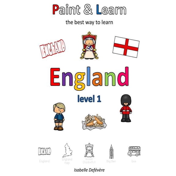 Paint & Learn: England (level 1) (Paperback)