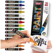 OBOSOE Pack of 12 Oil-Based Paint Markers for Painting Rocks,Wood,Fabric,Plastic,Canvas,Glass,Mugs,DIY  Crafts - Waterproof,Tire Permanent Paint Markers-Color 