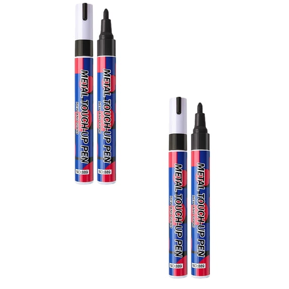 Paint Markers Oil Based Paint Pens Metallic Permanent Paint Markers Medium Tip Waterproof Quick Dry Fade Resistant Marker Pen for Metal, Wood, Rock, Glass, Plastic, Rubber, 5.59"x0.59", Black
