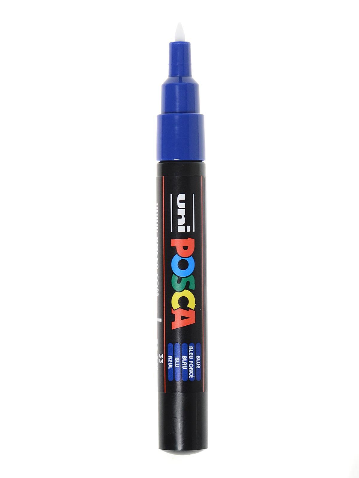 Paint Markers PC-1MC, extra fine, blue (pack of 12)