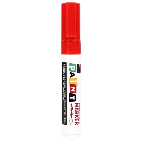Paint Markers Pens for Refreshing Monument- Permanent Oil Based Paint Pen, Medium Tip, Quick Drying and Waterproof Marker for Rock, Wood, Metal, Plastic, Canvas, Glass, Mugs, 1Pc(Red,4.9x0.6")