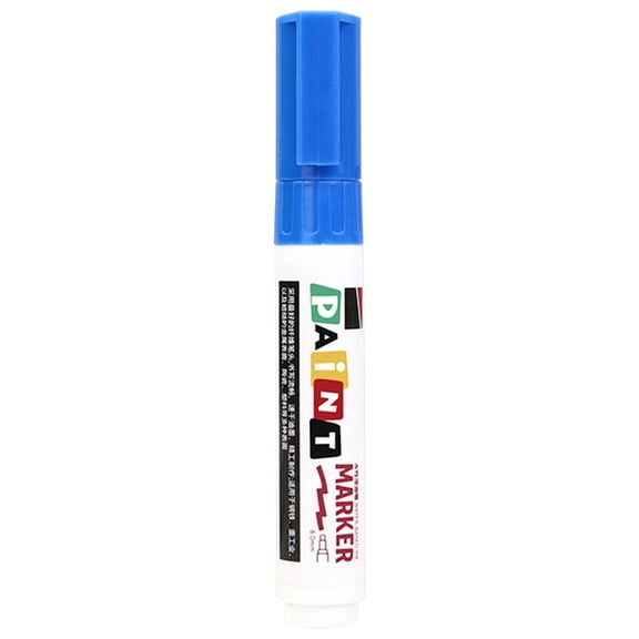 Paint Markers Pens for Refreshing Monument- Permanent Oil Based Paint Pen, Medium Tip, Quick Drying and Waterproof Marker for Rock, Wood, Metal, Plastic, Canvas, Glass, Mugs, 1Pc(Blue,4.9x0.6")