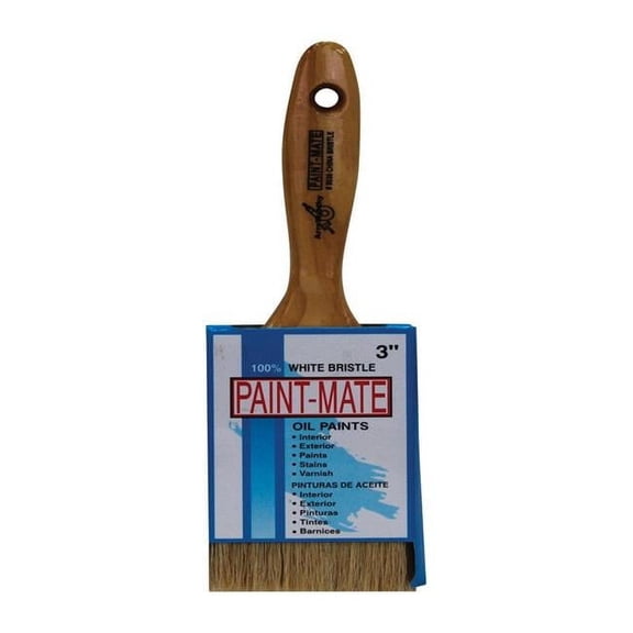 Paint Mate 3 in. Chiseled White China Bristle Paint Brush