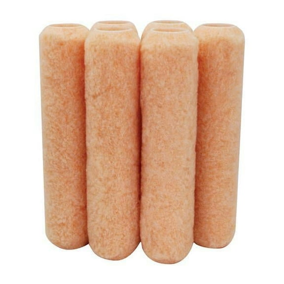 Paint-Mate Polyester 9 x 9 in. Paint Roller Cover for Semi-Smooth Surface, Melon - Pack of 6