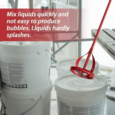 Paint Mixer, Paint Stirrer for Drill, Heavy Duty Paint and Mud Mixer for Drill Bucket Mixer, Grout, Cement, Mortar Mixer Stirring Paddle, Paint Mixer Attachment