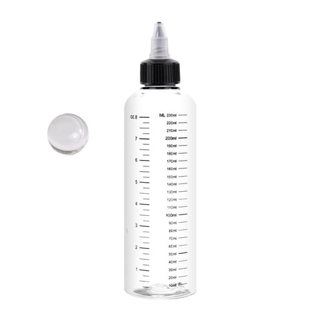 Paint Mixing Bottle with Rotating Spout & Measurement Markings, 4 Sizes 30ml-230ml for