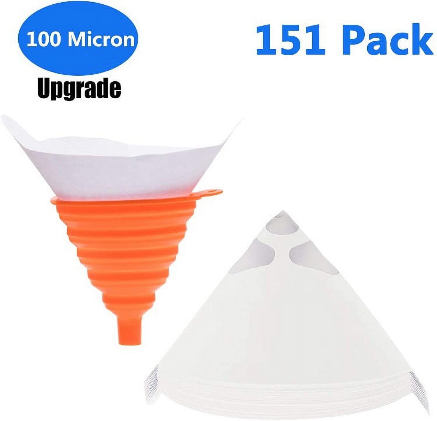 Paint Mixing Paper Funnel Car Paint Strainer 100 Mesh Silicone Large