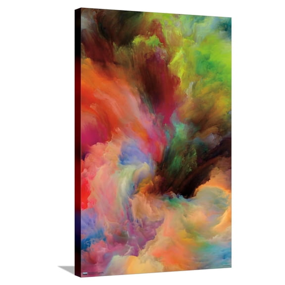 Paint Motion Imagination Canvas Wall Poster, 22.375" x 34"