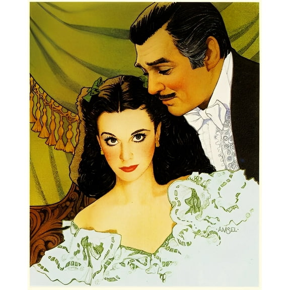 Paint by Number for Adult Kit, Gone with the Wind (3), DIY Acrylic Paint by Numbers for Adults Beginner Oil Painting by Number on Canvas for Home Wall Decor 16x20inch-