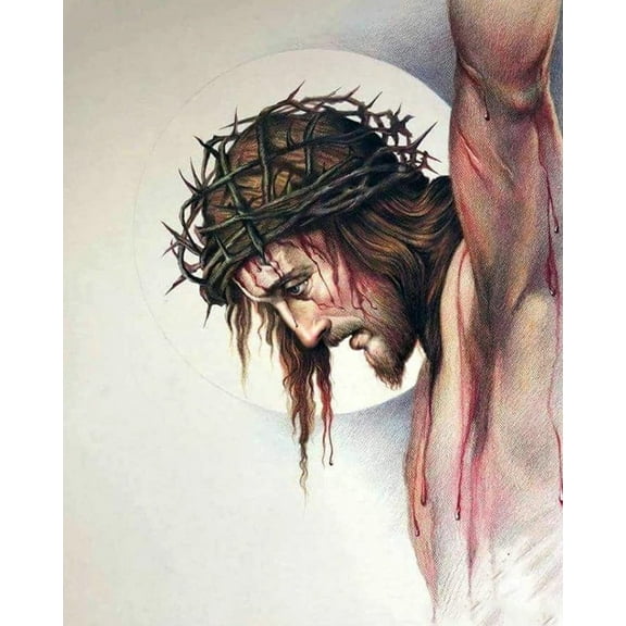 Paint by Number for Adults-Crucifixion- Acrylic Easy Paint by Numbers for Adults Beginner DIY Painting by Numbers for Gift Home Wall Decor 16”W x 20”L-