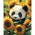 thumbnail image 1 of Paint by Numbers for Adults Kids Beginner Baby Panda in Sunflower Field DIY Acrylic Painting by Numbers Kits with Brushes Acrylic Pigment Home Decoration Gifts 16 x 20 inch, 1 of 5