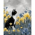 thumbnail image 1 of Paint by Numbers for Adults Kids Beginner Black Cat Under Iris Flowers DIY Acrylic Painting by Numbers Kits with Brushes Acrylic Pigment Home Decoration Gifts 16 x 20 inch, 1 of 5