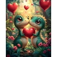 thumbnail image 1 of Paint by Numbers for Adults Kids Beginner Dinosaur Love DIY Acrylic Painting by Numbers Kits with Brushes Acrylic Pigment Home Decoration Gifts 16 x 20 inch, 1 of 5