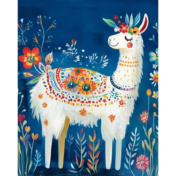 Paint by Numbers for Adults Kids Beginner Flower Camel Dream DIY Acrylic Painting by Numbers Kits with Brushes Acrylic Pigment Home Decoration Gifts 16 x 20 inch