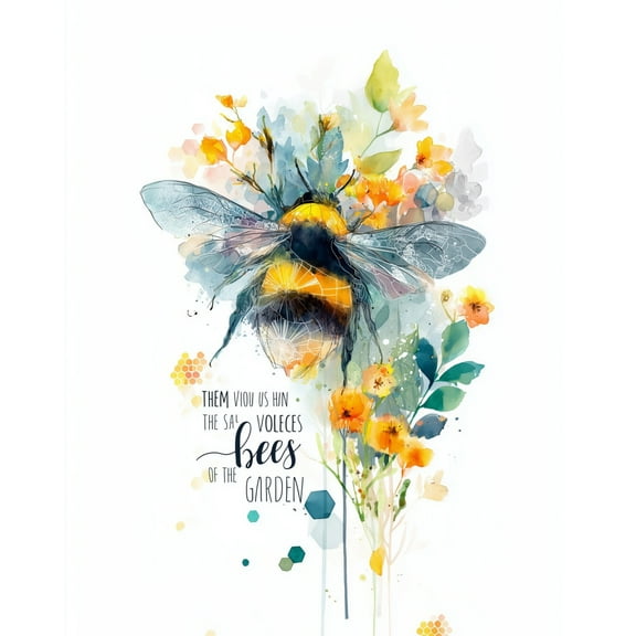 Paint by Numbers for Adults Kids Beginner Garden Bee Whisper DIY Acrylic Painting by Numbers Kits with Brushes Acrylic Pigment Home Decoration Gifts 16 x 20 inch