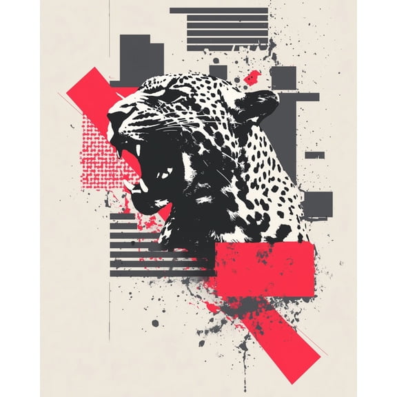 Paint by Numbers for Adults Kids Beginner Leopard Shadow Colorful 1 DIY Acrylic Painting by Numbers Kits with Brushes Acrylic Pigment Home Decoration Gifts 16 x 20 inch