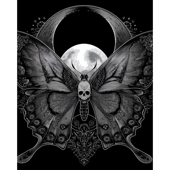 Paint by Numbers for Adults Kids Beginner Lunar Eclipse Sphenoid Bone DIY Acrylic Painting by Numbers Kits with Brushes Acrylic Pigment Home Decoration Gifts 16 x 20 inch