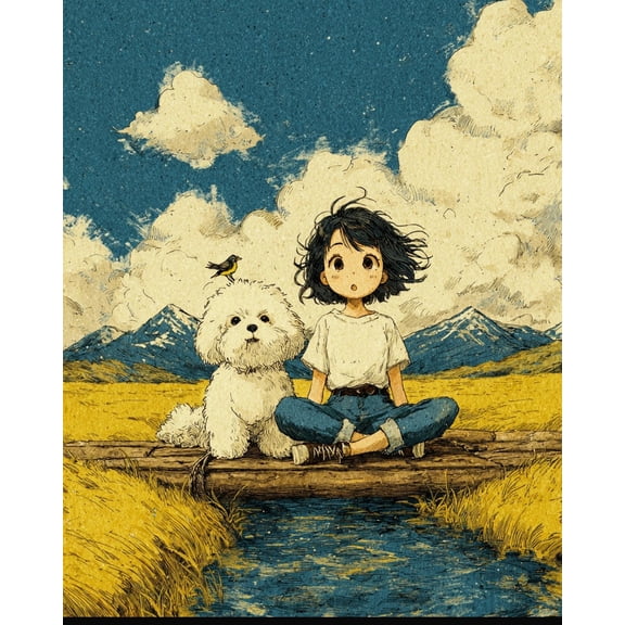 Paint by Numbers for Adults Kids Beginner Nap in the Clouds DIY Acrylic Painting by Numbers Kits with Brushes Acrylic Pigment Home Decoration Gifts 16 x 20 inch