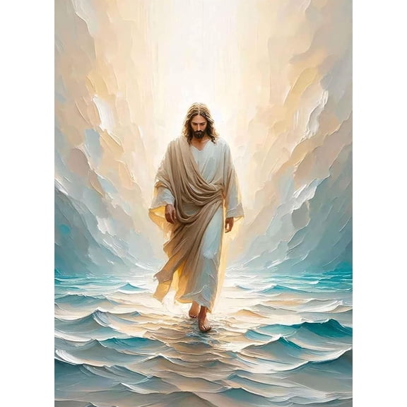 Paint by Numbers for Adults and Kids, Religious Christian Painting by Number Kits On Canvas, Jesus Number Artist Paint by Number Kit Funny DIY, Home Wall Decor, Gifts