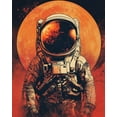 thumbnail image 1 of Paint by Numbers for Adults - Moon and Astronauts - Acrylic Easy Paint by Numbers for Adults Beginner DIY Painting by Numbers for Gift Home Wall Decor 16”W x 20”L, 1 of 5