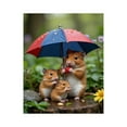 thumbnail image 1 of Paint by Numbers Kit for Adults, Adorable Hamster Family Under Umbrella Paint by Numbers, Easy Paint by Numbers Kit for Adults Beginner, DIY Adult Paint by Number Kits on Canvas, 12x16in Home Decor, 1 of 7