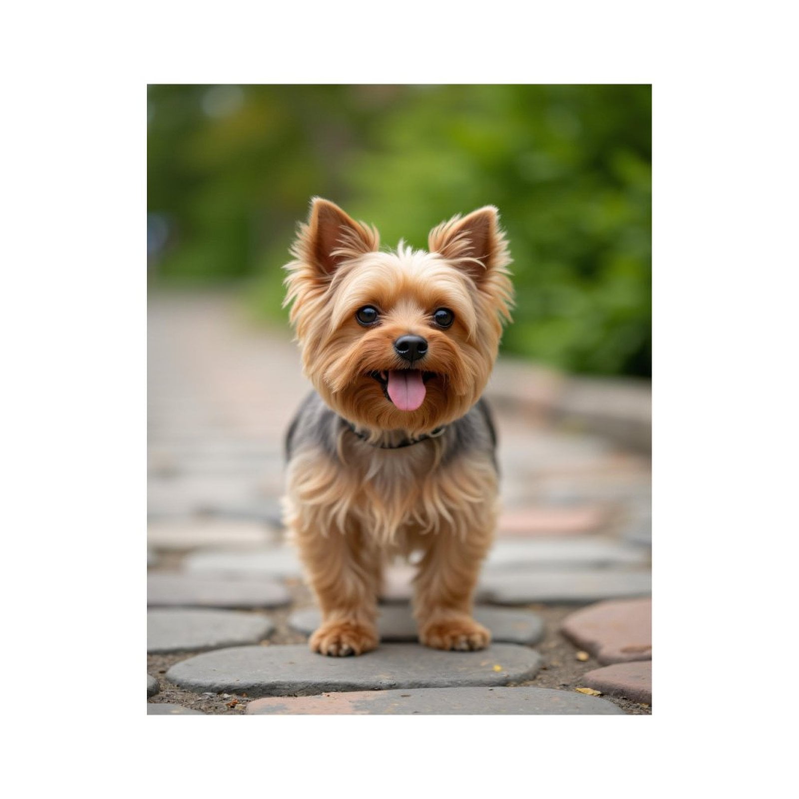 Paint by Numbers Kit for Adults, Adorable Yorkie Dog Walking Path Paint by Numbers, Easy Paint by Numbers Kit for Adults Beginner, DIY Adult Paint by Number Kits on Canvas, Home Decor