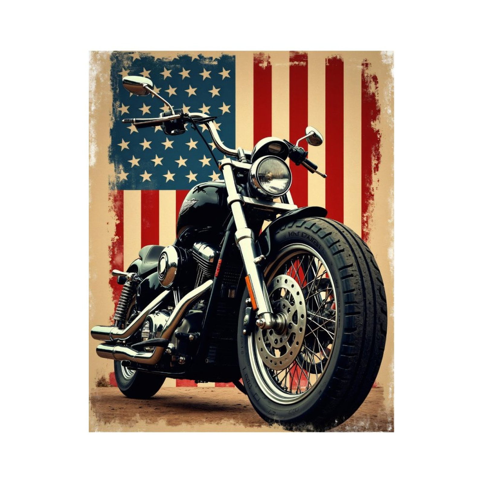 Paint by Numbers Kit for Adults, American Motorcycle Vintage Photo Paint by Numbers, Easy Paint by Numbers Kit for Adults Beginner, DIY Adult Paint by Number Kits on Canvas, 12x16in Home Decor