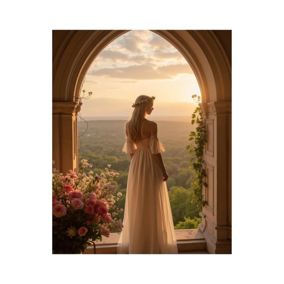 Paint by Numbers Kit for Adults, Arched Sunset Bridal Serenity Scene Paint by Numbers, Easy Paint by Numbers Kit for Adults Beginner, DIY Adult Paint by Number Kits on Canvas, 12x16in Home Decor