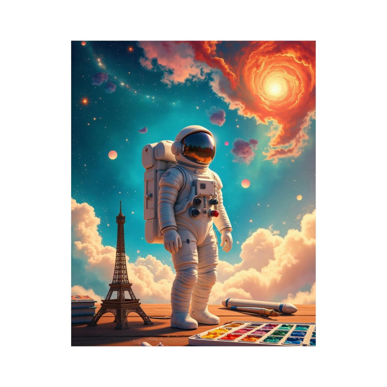 Paint by Numbers Kit for Adults, Astronaut Painting Cosmic Dreamscape ...
