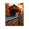 thumbnail image 1 of Paint by Numbers Kit for Adults, Autumn Covered Bridge Scenic View Paint by Numbers, Easy Paint by Numbers Kit for Adults Beginner, DIY Adult Paint by Number Kits on Canvas, Home Decor, 1 of 7