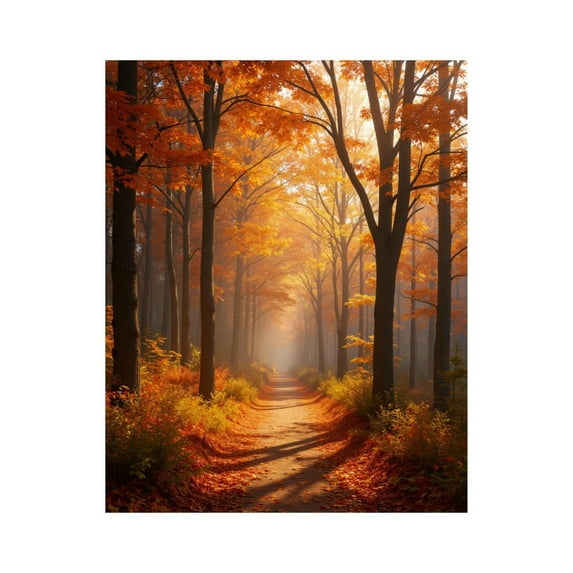 Paint by Numbers Kit for Adults, Autumn Forest Path Sunlight Glow Paint by Numbers, Easy Paint by Numbers Kit for Adults Beginner, DIY Adult Paint by Number Kits on Canvas, Home Decor