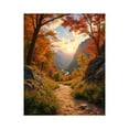 thumbnail image 1 of Paint by Numbers Kit for Adults, Autumn Mountain Pathway Sunset Paint by Numbers, Easy Paint by Numbers Kit for Adults Beginner, DIY Adult Paint by Number Kits on Canvas, 12x16in Home Decor, 1 of 7