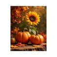 thumbnail image 1 of Paint by Numbers Kit for Adults, Autumn Sunflower Pumpkin Decor Paint by Numbers, Easy Paint by Numbers Kit for Adults Beginner, DIY Adult Paint by Number Kits on Canvas, Home Decor, 1 of 7