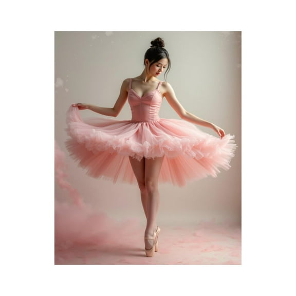 Paint by Numbers Kit for Adults, Ballerina Dance Pink Tutu Elegance Paint by Numbers, Easy Paint by Numbers Kit for Adults Beginner, DIY Adult Paint by Number Kits on Canvas, 12x16in Home Decor