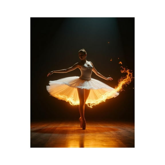 Paint by Numbers Kit for Adults, Ballet Dancer Fiery Elegance Paint by Numbers, Easy Paint by Numbers Kit for Adults Beginner, DIY Adult Paint by Number Kits on Canvas, 12x16in Home Decor