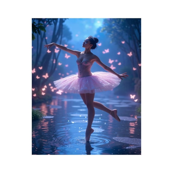 Paint by Numbers Kit for Adults, Ballet Dream Fantasy Night Dance Paint by Numbers, Easy Paint by Numbers Kit for Adults Beginner, DIY Adult Paint by Number Kits on Canvas, 12x16in Home Decor
