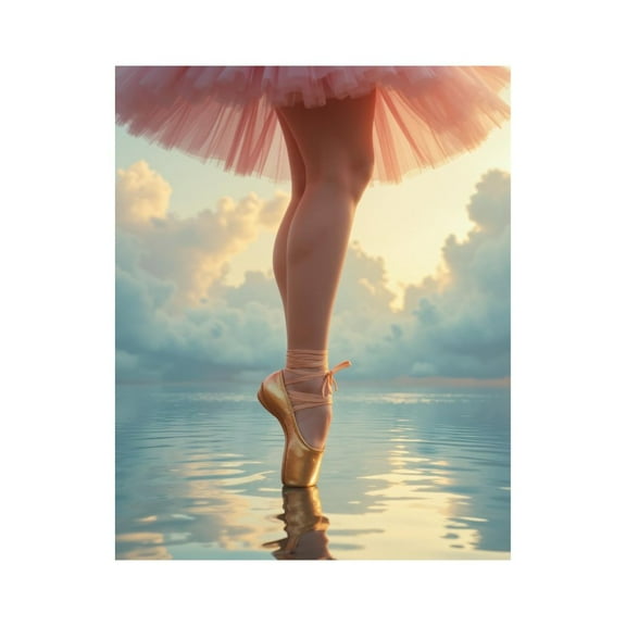 Paint by Numbers Kit for Adults, Ballet Graceful Reflection Dance Paint by Numbers, Easy Paint by Numbers Kit for Adults Beginner, DIY Adult Paint by Number Kits on Canvas, Home Decor 12x16in