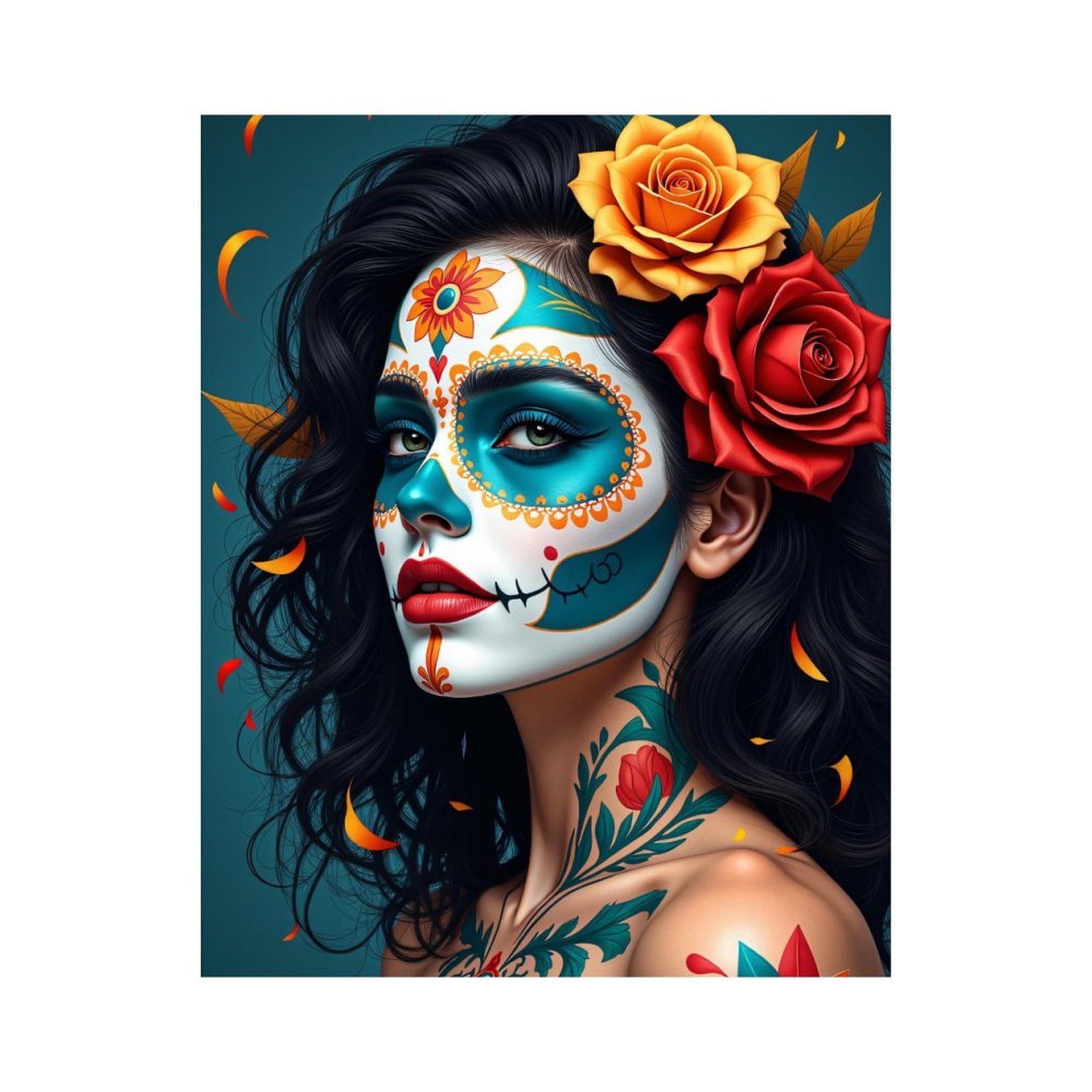Paint by Numbers Kit for Adults, Beautiful Face Paint Art Woman Paint ...