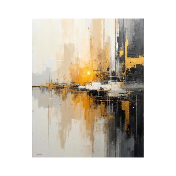 Paint By Numbers Kit for Adults Beginner - Abstract Urban Sunrise Reflection DIY Canvas Painting Kits for Adults, Frameless Paint By Number for Adults for Home Wall Decor 16x20 Inch