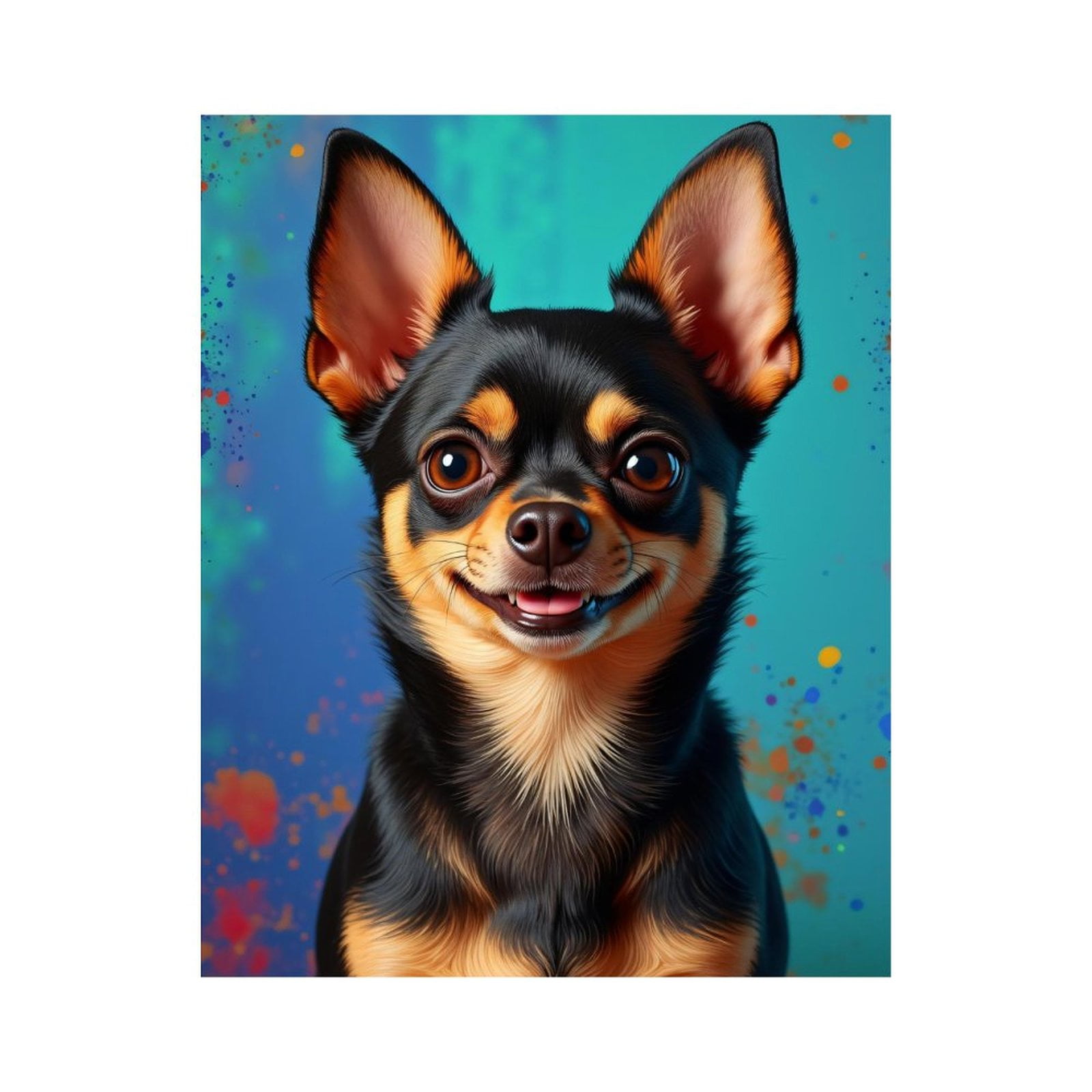 Paint By Numbers Kit for Adults Beginner - Adorable Dog Art Colorful Portrait DIY Canvas Painting Kits for Adults, Frameless Paint By Number for Adults for Home Wall Decor 16x20 Inch