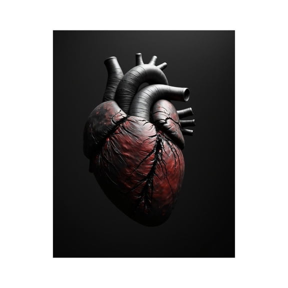 Paint By Numbers Kit for Adults Beginner - Anatomical Heart Model Art DIY Canvas Painting Kits for Adults, Frameless Paint By Number for Adults for Home Wall Decor 16x20 Inch