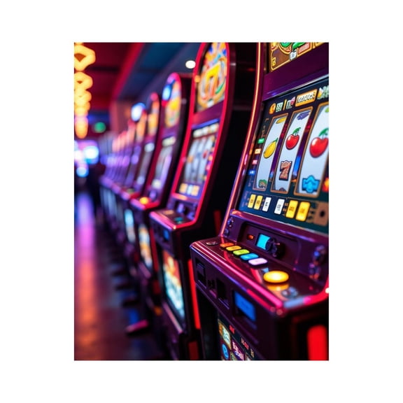 Paint By Numbers Kit for Adults Beginner - Arcade Slot Machines Gaming Lights DIY Canvas Painting Kits for Adults, Frameless Paint By Number for Adults for Home Wall Decor 16x20 Inch