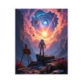 thumbnail image 1 of Paint By Numbers Kit for Adults Beginner - Astronaut Art Cosmic Landscape Vision DIY Canvas Painting Kits for Adults, Frameless Paint By Number for Adults for Home Wall Decor 16x20 Inch, 1 of 7