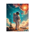 thumbnail image 1 of Paint By Numbers Kit for Adults Beginner - Astronaut Painting Cosmic Dreamscape DIY Canvas Painting Kits for Adults, Frameless Paint By Number for Adults for Home Wall Decor 16x20 Inch, 1 of 7