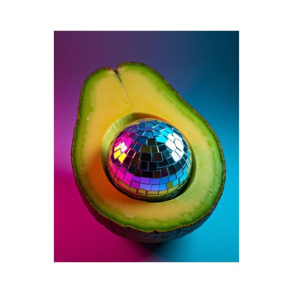 Paint By Numbers Kit for Adults Beginner - Avocado Disco Ball Art DIY Canvas Painting Kits for Adults, Frameless Paint By Number for Adults for Home Wall Decor 16x20 Inch