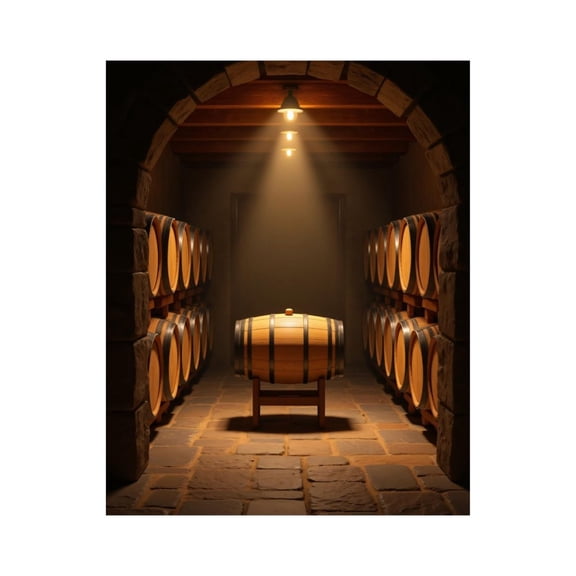 Paint By Numbers Kit for Adults Beginner - Barrel Cellar With Wooden Casks DIY Canvas Painting Kits for Adults, Frameless Paint By Number for Adults for Home Wall Decor 16x20 Inch